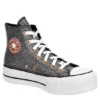 Converse Womens Chuck Taylor All Star High Top Platform Sneaker - Black -ShoeSphere Store US 01 401474 00