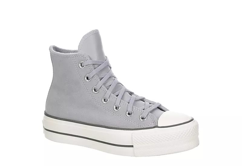 Converse Womens Chuck Taylor All Star High Top Platform Sneaker - Pale Grey 3 Converse Womens Chuck Taylor All Star High Top Platform Sneaker - Pale Grey