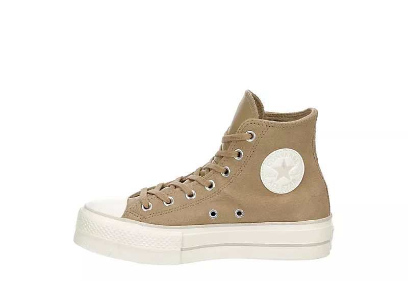 Converse Womens Chuck Taylor All Star High Top Platform Sneaker - Khaki 6 Converse Womens Chuck Taylor All Star High Top Platform Sneaker - Khaki - Image 4