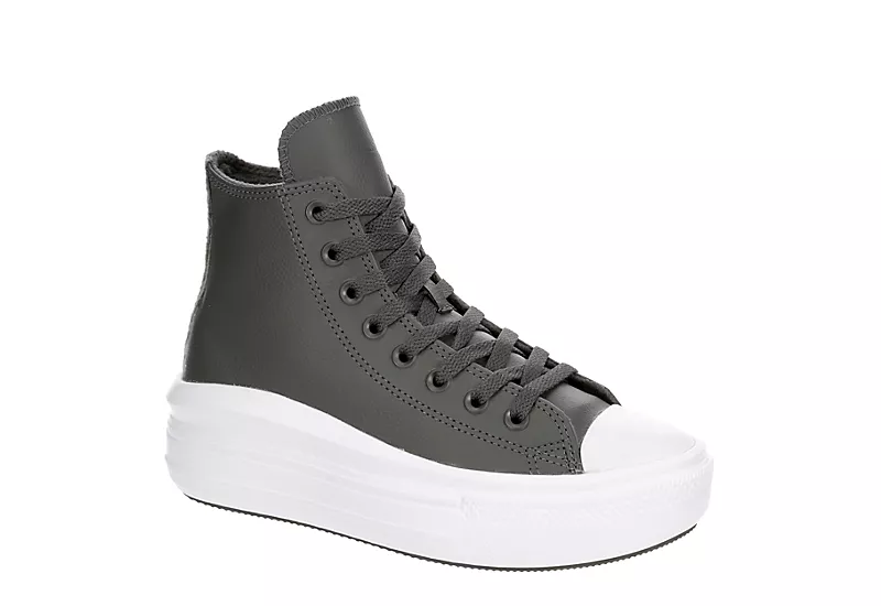 Converse Womens Chuck Taylor All Star Move High Top Sneaker - Dark Grey 3 Converse Womens Chuck Taylor All Star Move High Top Sneaker - Dark Grey