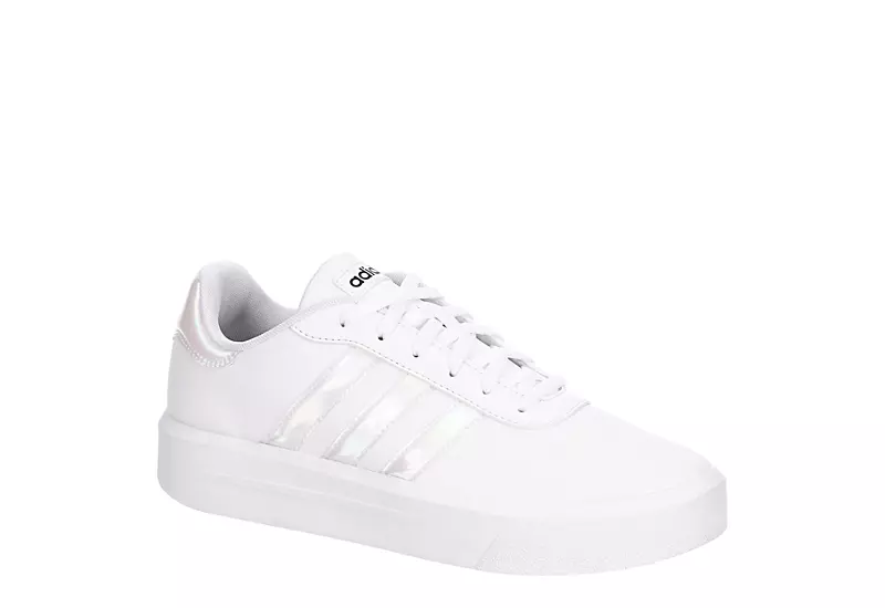 Adidas Womens Court Platform Sneaker - White 3 Adidas Womens Court Platform Sneaker - White