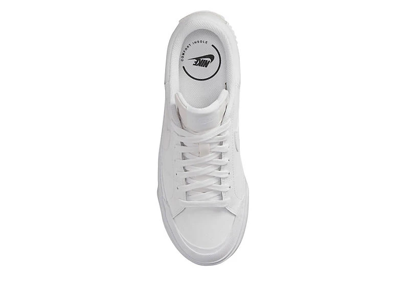 Nike Womens Court Legacy Lift Sneaker - White 6 Nike Womens Court Legacy Lift Sneaker - White - Image 4