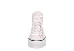 Converse Womens Chuck Taylor All Star High Top Platform Sneaker - Pale Pink -ShoeSphere Store US 01 401713 02