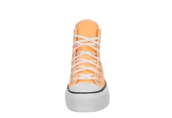 Converse Womens Chuck Taylor All Star High Top Platform Sneaker - Orange -ShoeSphere Store US 01 401714 02