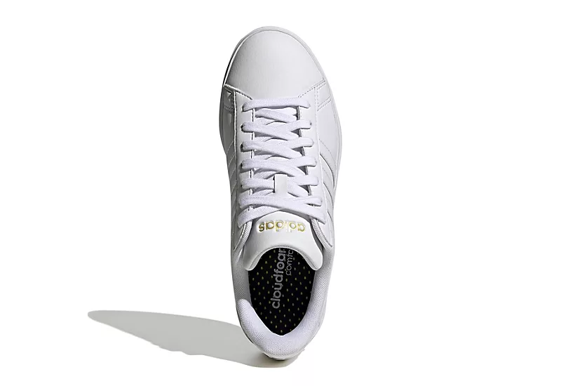 Adidas Womens Grand Court 2.0 Sneaker - White 6 Adidas Womens Grand Court 2.0 Sneaker - White - Image 4