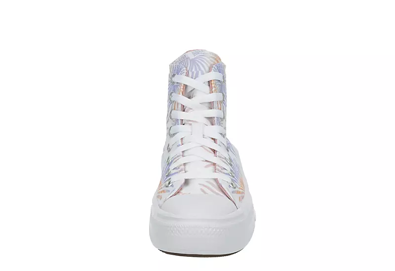 Converse Womens Chuck Taylor All Star Move High Top Sneaker - White 5 Converse Womens Chuck Taylor All Star Move High Top Sneaker - White - Image 3