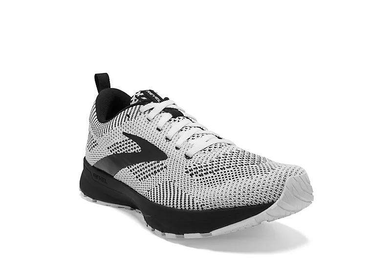 Brooks Womens Revel 5 Running Shoe - White 3 Brooks Womens Revel 5 Running Shoe - White