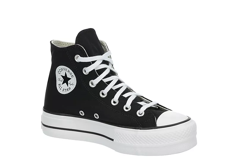 Converse Womens Chuck Taylor All Star High Top Platform Sneaker - Black 3 Converse Womens Chuck Taylor All Star High Top Platform Sneaker - Black