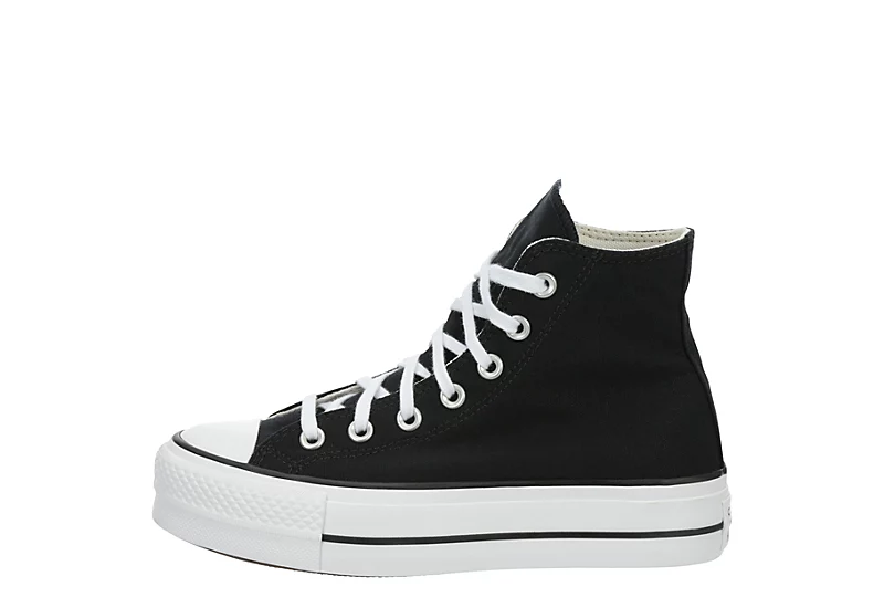 Converse Womens Chuck Taylor All Star High Top Platform Sneaker - Black 6 Converse Womens Chuck Taylor All Star High Top Platform Sneaker - Black - Image 4