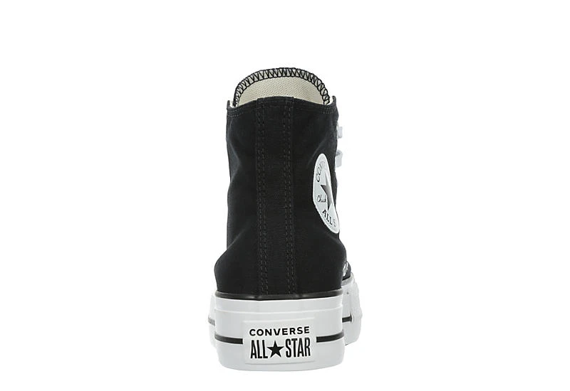 Converse Womens Chuck Taylor All Star High Top Platform Sneaker - Black 7 Converse Womens Chuck Taylor All Star High Top Platform Sneaker - Black - Image 5