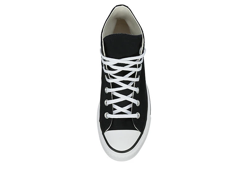 Converse Womens Chuck Taylor All Star High Top Platform Sneaker - Black 8 Converse Womens Chuck Taylor All Star High Top Platform Sneaker - Black - Image 6